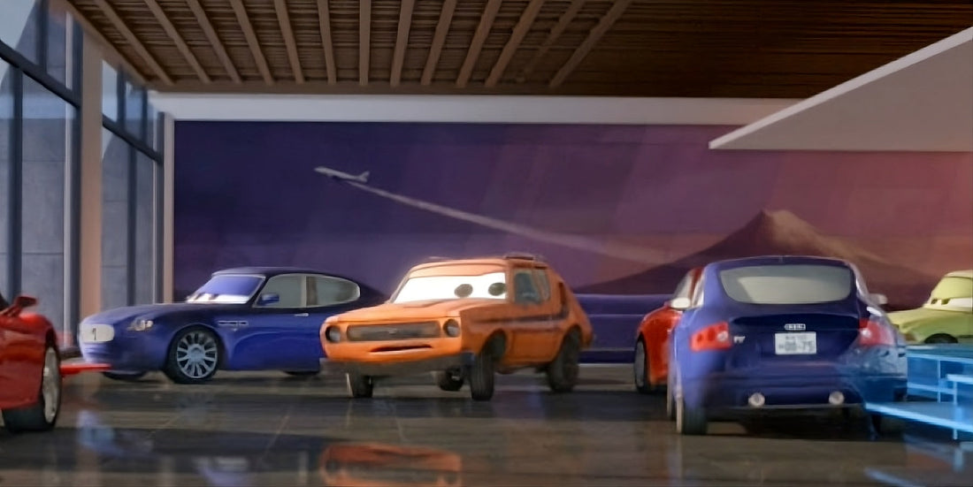 Bindo : La Maserati bleue discrète de l’aéroport dans Cars 2