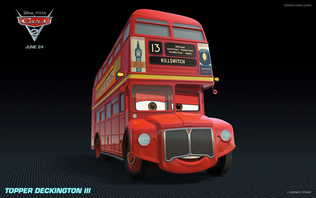 Topper Deckington III : le bus à impériale de Cars 2