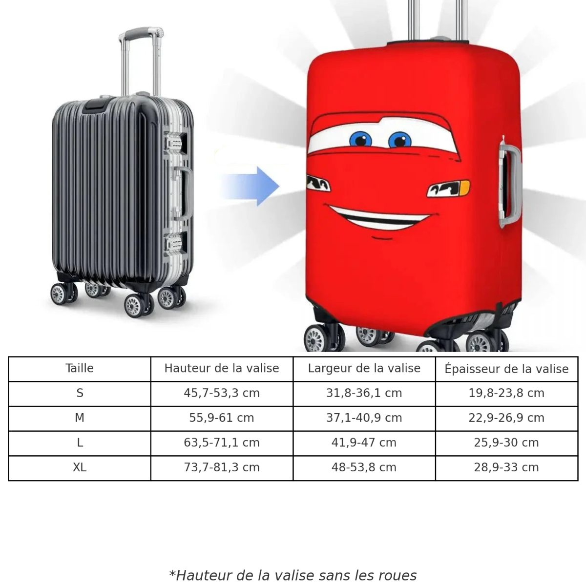 Housse de Valise Film Cars 2
