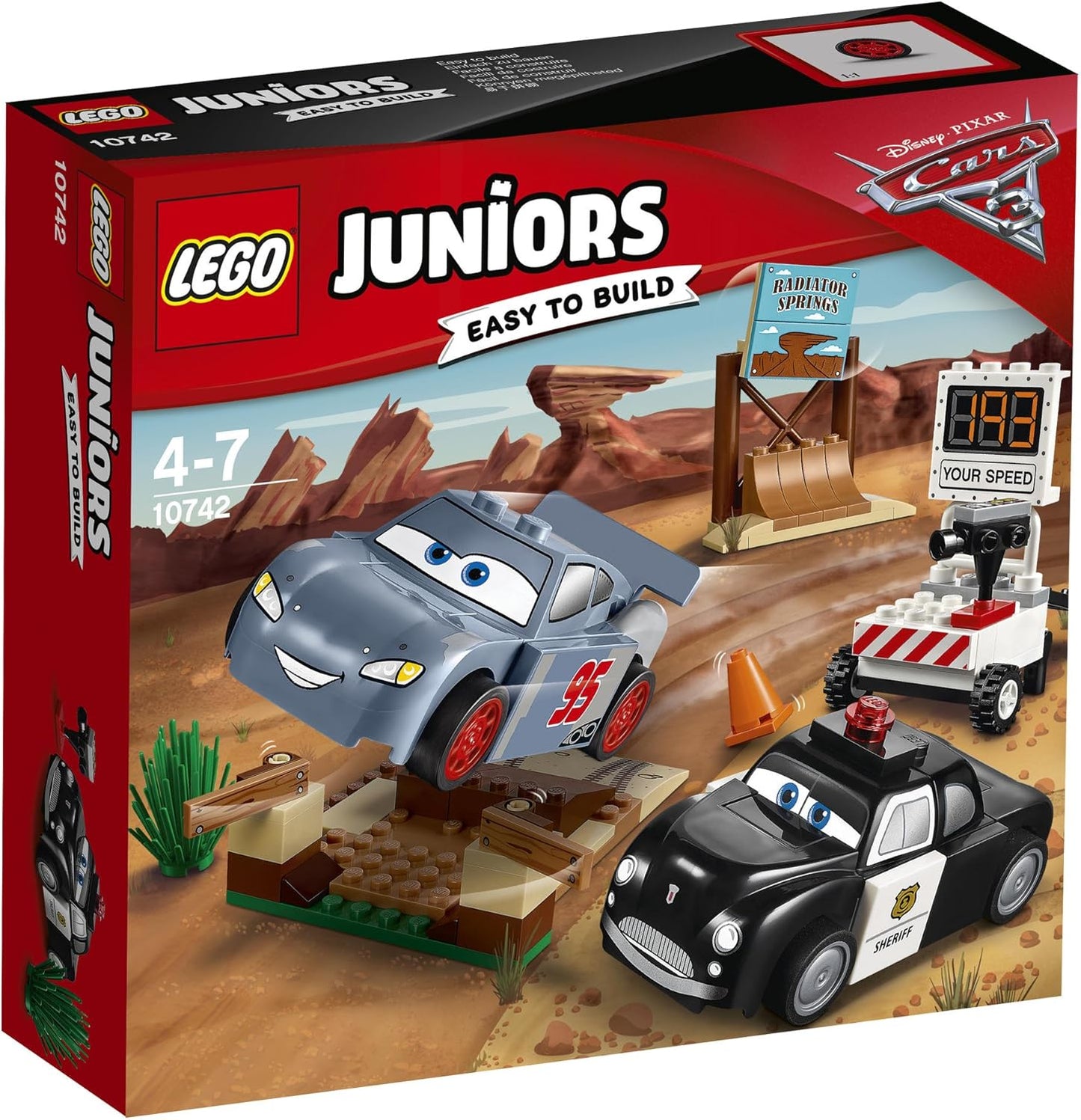 LEGO Cars Juniors - La piste d'entraînement de la "Butte à Willy"