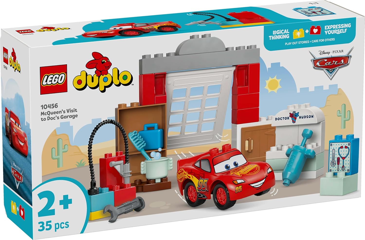 LEGO Duplo Cars - La Visite de McQueen au Garage de Doc