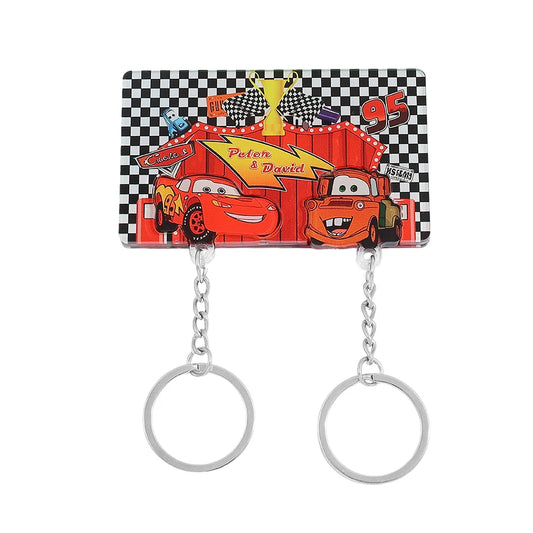 Porte-Clé Mural Cars Duo - Flash McQueen et Martin