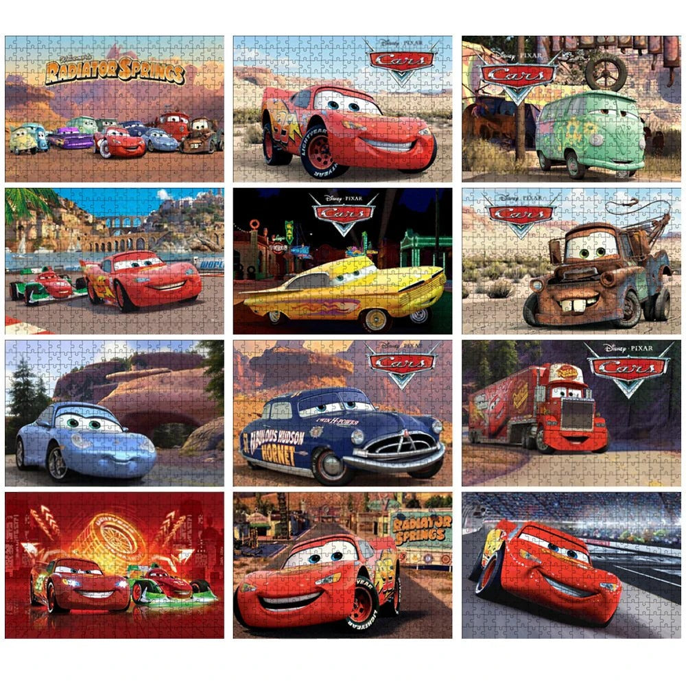 Puzzle Cars McQueen et Francesco sur Circuit