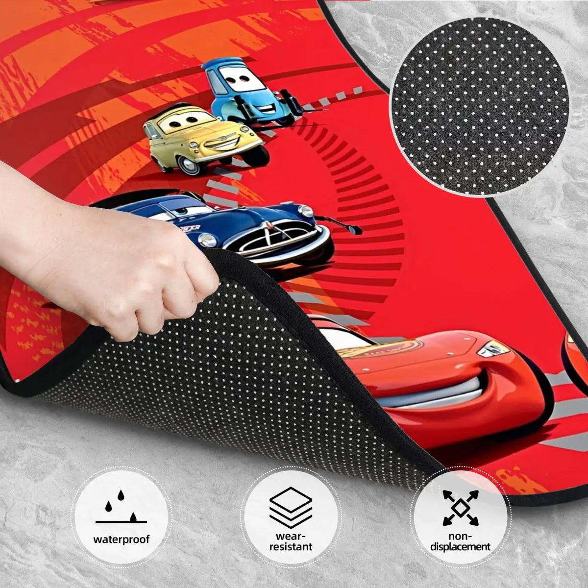 Tapis de Sol Cars pour Voiture - McQueen 95 Vintage